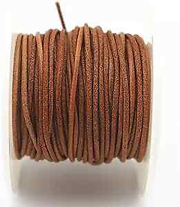 #ad Soft Round Genuine Jewelry Leather Cord Leather Rope Natural 1.5mm 10Yards $20.23