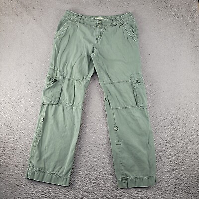 #ad Maurices Pants Womens 9 Green Cargo Militarycore Straight Leg Gorpcore Outdoor $20.00