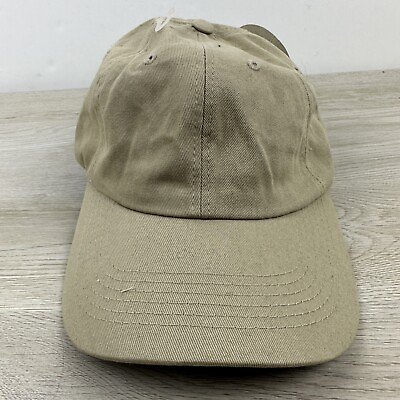 #ad Plain Tan Hat Brown Adjustable Hat Adult Brown OSFA Adjustable Hat $5.40