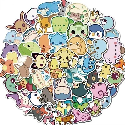 #ad CUTE Pokemon Stickers 50 Pack NEW $4.99