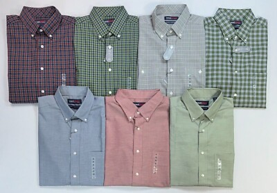 #ad Men#x27;s Travelsmart RoundtreeTailored Untucked Button Front Short Sleeve Shirt $24.99