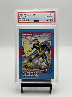 #ad 1992 Impel X Men Series 1 Cyclops #17 PSA 10 GEM MT $110.00