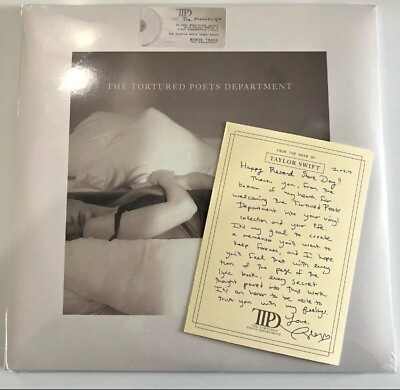 #ad TAYLOR SWIFT The Tortured Poets Department Vinyl w RSD Note Letter Card $118.99