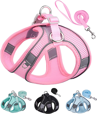 #ad Dog Harness for Small Medium Large Dogs No Pull Puppy Harness and Leash Set... $14.99