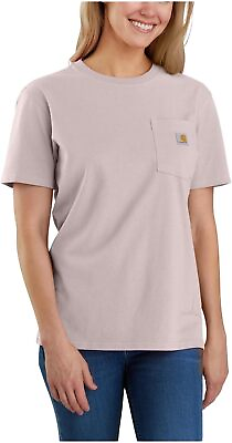 #ad Carhartt Women#x27;s Loose Fit Heavyweight Short Sleeve Pocket T Shirt Closeout $46.30