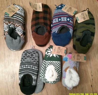 #ad NEW Northeast Outfitters Cozy cabin slip on slippers w foot grips * U PICK * $15.00