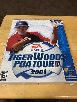 #ad Tiger Woods PGA Tour 2001 Classics Windows 98 95 CD ROM Golf Course Game $17.49
