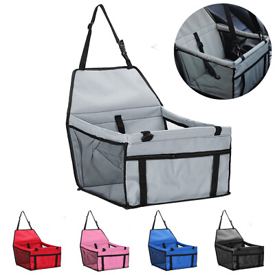 Foldable Portable Dog Car Seat Belt Booster Travel Carrier Bag for Pet Cat Puppy $16.85