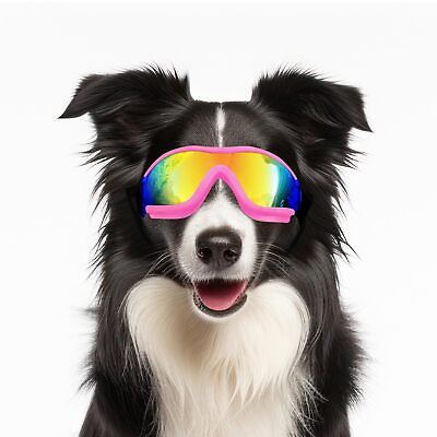 #ad Dog Goggles for Large Breed Dog Sunglasses Medium Dogs UV Protection Pink $16.70