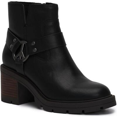 #ad Lucky Brand Womens Soxton Leather Pull On Lug Sole Booties Shoes BHFO 2175 $50.99