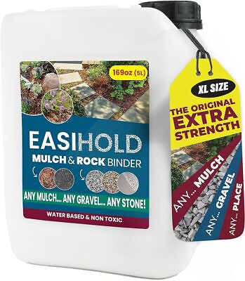 #ad EASIHOLD 1.3 Gallon Gravel Glue Mulch Stone Rock Binder Non Toxic Ready to Use $72.01