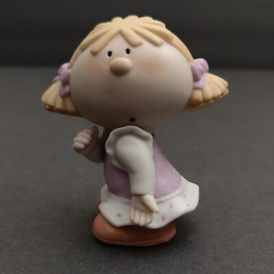 #ad Bumpkins Girl Figurine by Fabrizio George Good 1984 $9.99