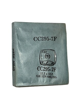 #ad Vintage G S Acrylic Watch Crystal Gruen 698 215 12.2 x 12.2mm CC295 7F $8.99