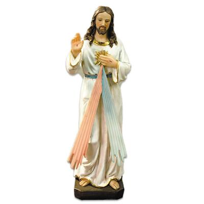 #ad Divine Mercy of Jesus 12quot; Pewter Statue Figure Statue $74.88