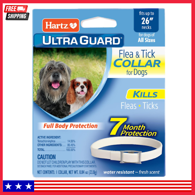 #ad Hartz UltraGuard Flea amp; Tick Collar for Dogs amp; Puppies 26quot; 7 Month Protection $5.63