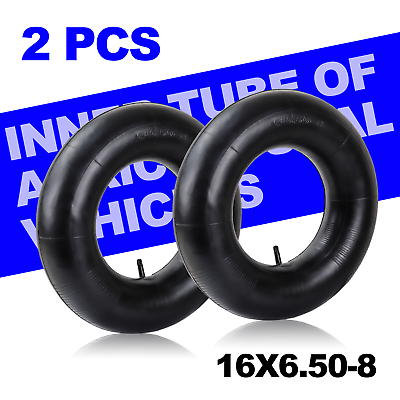 #ad Inner Tubes 2Pc 16x6.50 8 tubes 16X6.5 8 16X650 8 ATV Mower Tire TR13 Heavy Duty $16.05