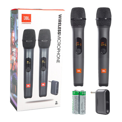 #ad JBL JBLWIRELESSMICAM 2pcs Wireless Dynamic Microphones with Receiveramp;2 Batteries $69.25