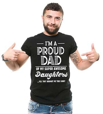 #ad Mens Dad Shirt Proud Dad Of A Freaking Awesome Daughter Shirt Dad Daughter Shirt $16.71