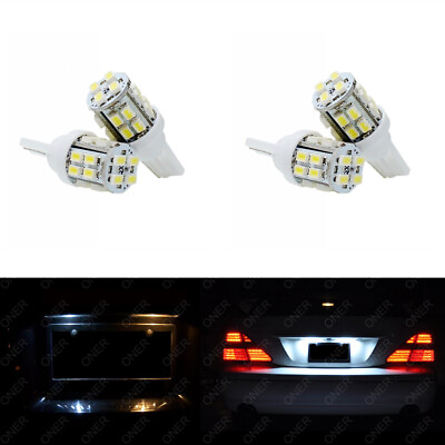 #ad 4 x T10 Pure White 20 SMD LED 168 194 2825 W5W License Plate Light For Acu $9.99