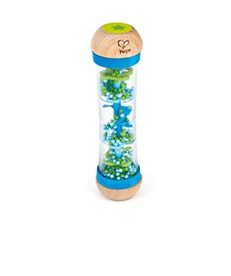 #ad Hape Beaded Raindrops Mini Wooden Musical Shake amp; Rattle Rainmaker Toy Blu... $27.95