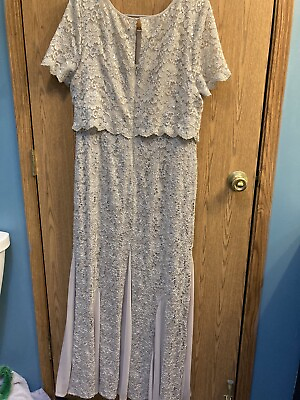 #ad mother of the bride Groom Dress In New Condition. Size 14 Gray Color $90.00
