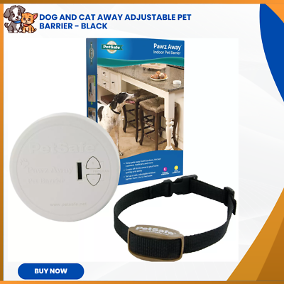 #ad NEW Dog and Cat Away Adjustable Pet Barrier Black $61.95