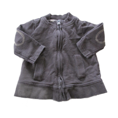 #ad Circo Zip Front Jacket Coat Boys Size 3M Brown Long Sleeve Infant 100% Cotton $11.16