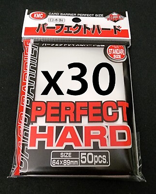 #ad 30x KMC Perfect Hard Fit Size Sleeves 1500 Count MTG Magic Gathering Pokemon $115.00