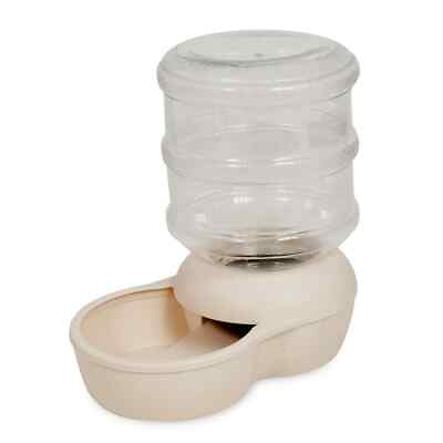 #ad 4 Gal. Bleached Linen Gravity Dog Or Cat Waterer $43.99