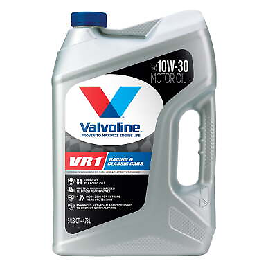 #ad Valvoline VR1 Racing 10W 30 Motor Oil 5QT Motor Oil Obtain Maximum Power Torque $25.35