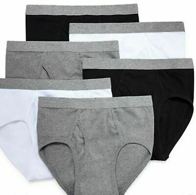#ad Men#x27;s 12 Pcs 100% Cotton Full Cut Briefs Underwear Sizes 48 56 $34.99