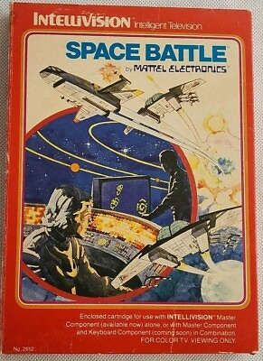 #ad Space Battle Red Label Intellivision 1979 Used Video Game CIB Rare $24.98