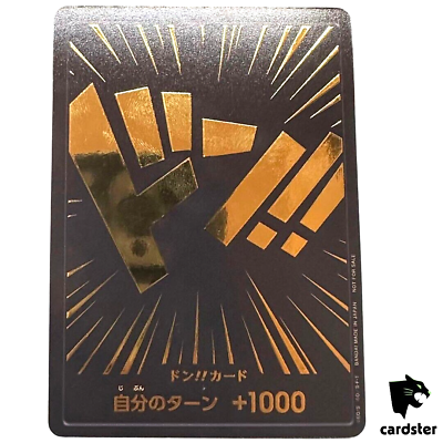 #ad DON Card Gold Text amp; Black Back PROMO Matching Prize One Piece Japan $26.18