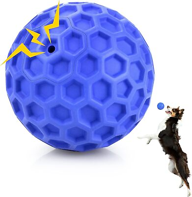#ad Indestructible Squeaky Dog Balls Interactive Dog Toys for Aggressive Chewers $13.64