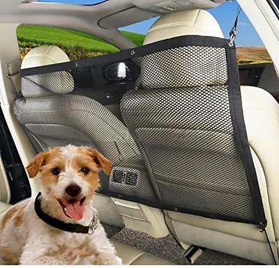 #ad Dog Car Carrier Pet Fence Anti Collision Adjustable Mesh Pet Auto Barrier Safety $21.11