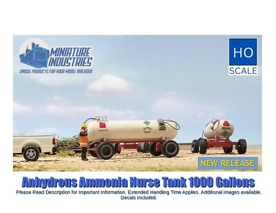 #ad HO Scale Trains 1000 Gallons Anhydrous Ammonia Tank Grain Elevator $39.99