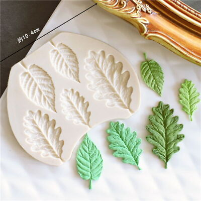 #ad Leaf Cake Silicone Mould Plant Tree Flower Leave Fondant Baking Decor Craft Mold $4.35
