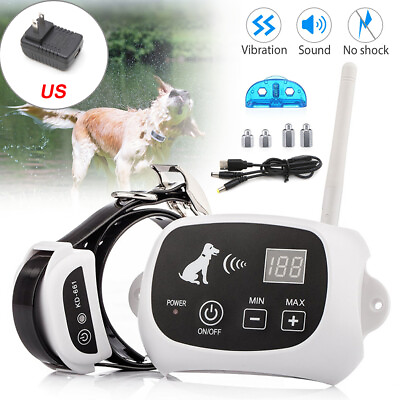#ad Wireless Waterproof Shock Collar Electric Dog Pet Fence System for 1 2 3 Dogs $29.99