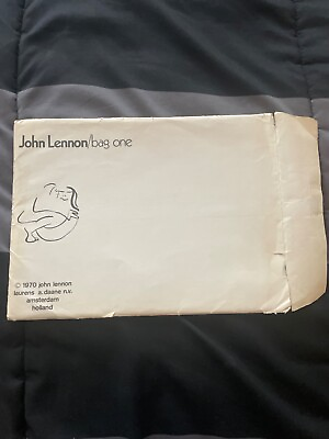 #ad JOHN LENNON BAG ONE Print Lithograph Laurens A. Daane 1970 LITHOGRAPHS $900.00