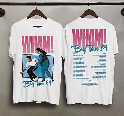 #ad Wham Vintage Fashion Concert T shirt Big Tour 1984 Unisex S 3XL Fans Gift $9.99