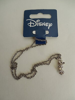 #ad Disney Character Necklace with Minnie Mouse .925 Sterling Silver 3D Charm $9.99