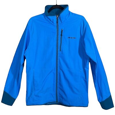 #ad Patagonia Men#x27;s All Free Jacket Zipper Closure Blue Size Large $75.00
