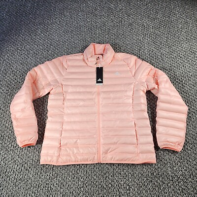#ad Adidas Jacket Womens XL Varilite J Down Puffer Pink $59.99