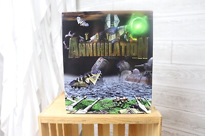 TOTAL ANNIHILATION CHRIS TAYLOR CAVE DOG BIG BOX ONLY PC CD Game and Insert only $24.95