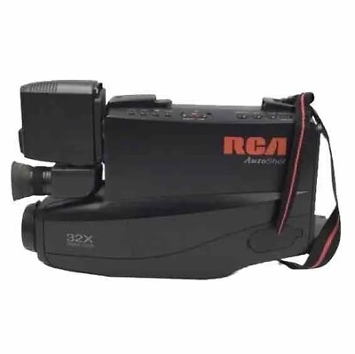 #ad RCA Autoshot Black 32X Digital Zoom Handheld Camera With Case Accessories 1980 $75.00