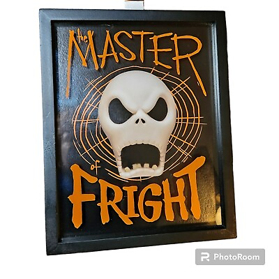#ad Disney Nightmare Before Christmas Jack Skellington Master of Fright framed art $19.95