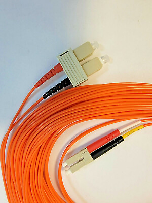 #ad Fiber LC SC 46ft Multi Mode 50um 50 125 Patch Fiber Optic Cable 850 L32 046 $5.99