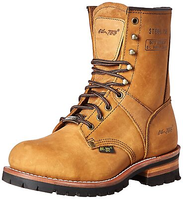 #ad AdTec 9 Inch Super Logger Steel Toe Boots for Men Leather 10.5 Brown $132.43