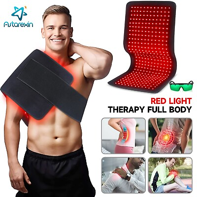 #ad Red Light Therapy Pad Mat LED Infrared Full Body Device Back Muscle Pain Relief $184.79