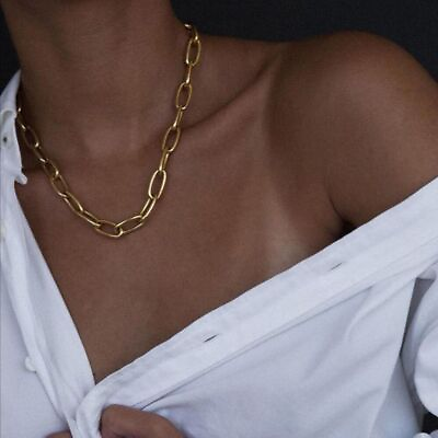 #ad Women Chain Necklace Cuban Link Chains Choker Fashion Necklaces 18quot; 22quot; 26quot; 1Pc $20.19